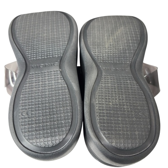 Vionic Sunrise Luminous Sandal Womans Size 8 Black Clear Comfort Thong Flip Flop - Picture 10 of 14